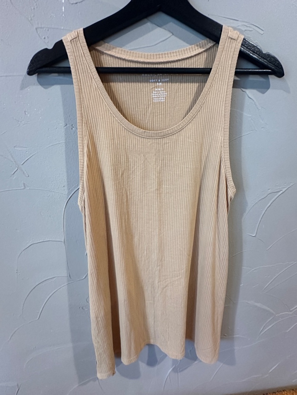 American Eagle Outfitters Soft & Sexy Ribbed Tank Top - yellow